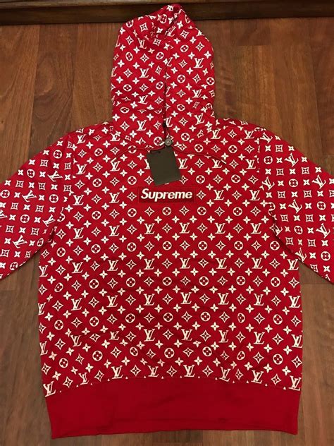 supreme x louis vuitton box logo hoodie replica